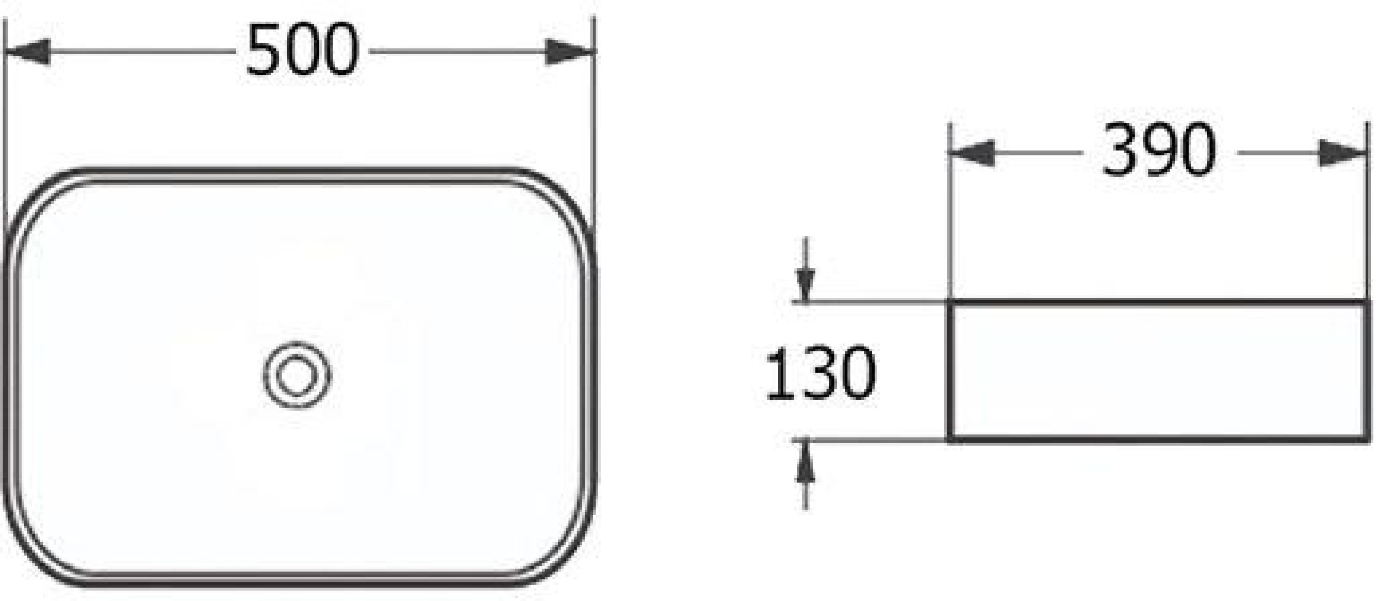 Умывальник Roxen Pure 570050-BG фото-3