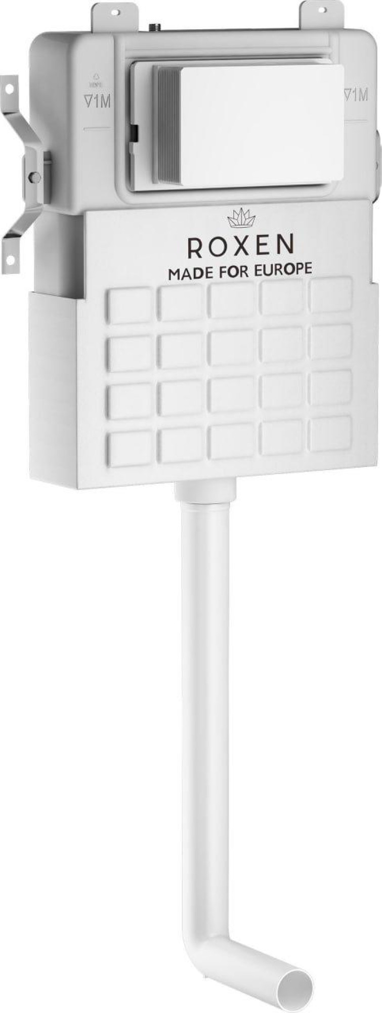 Унитаз приставной Roxen Antares в комплекте с инсталляцией Attach 5 в 1 966869 (кнопка: белый глянец с хромированной окантовкой клавиш) фото-10