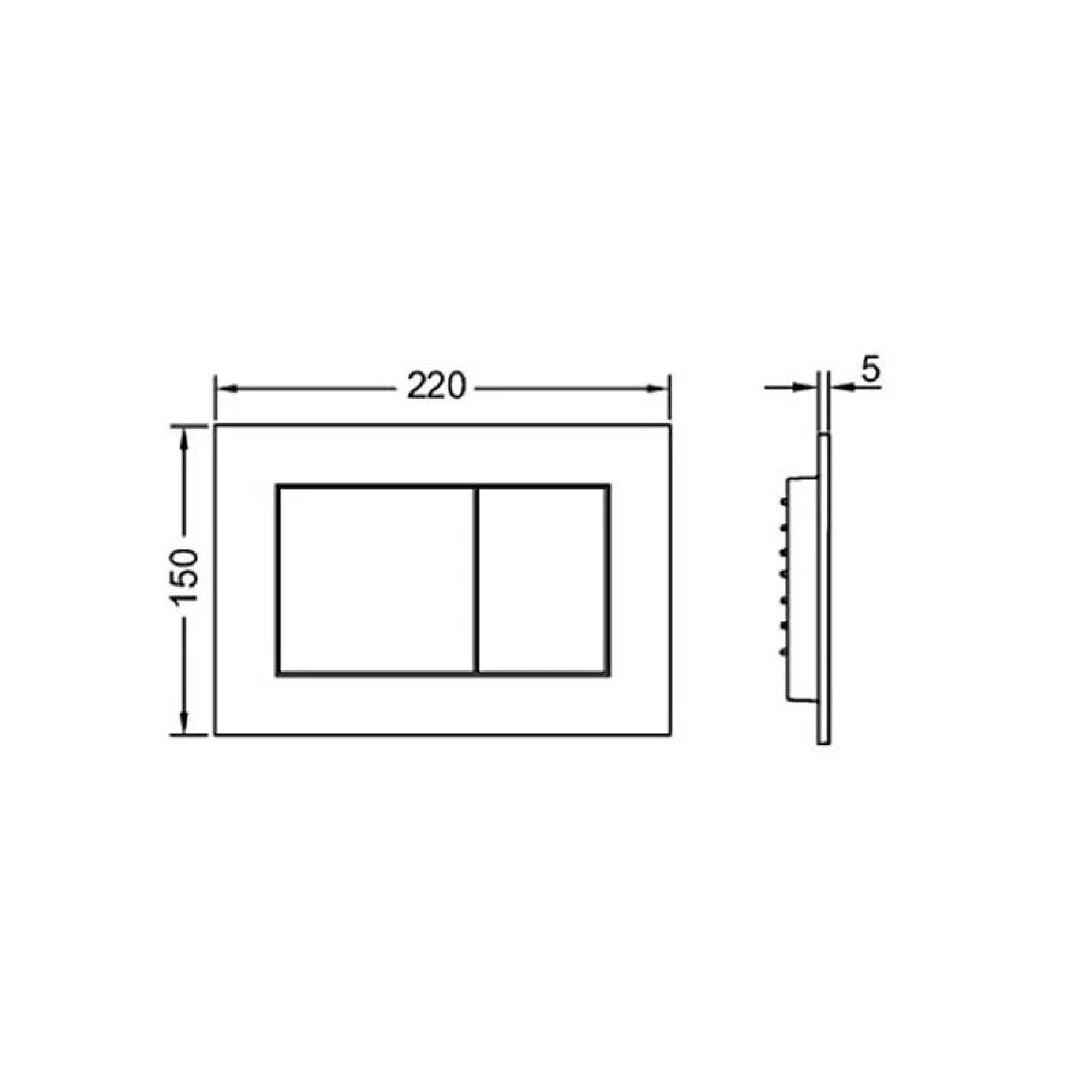 Панель смыва Tece Now 9240400 (белый) фото-2