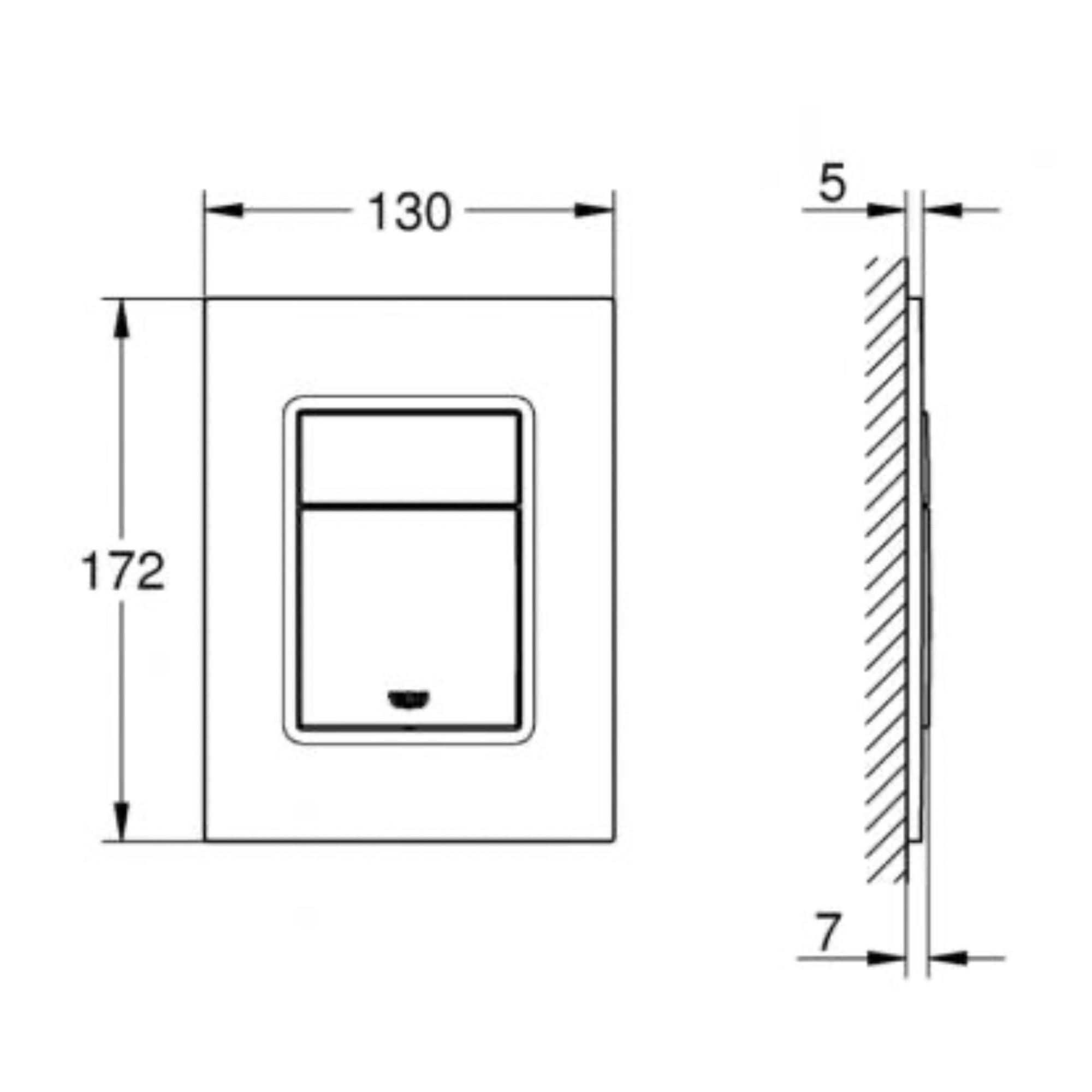 Панель смыва Grohe Skate Cosmopolitan S 37535SH0 (белый) фото-3