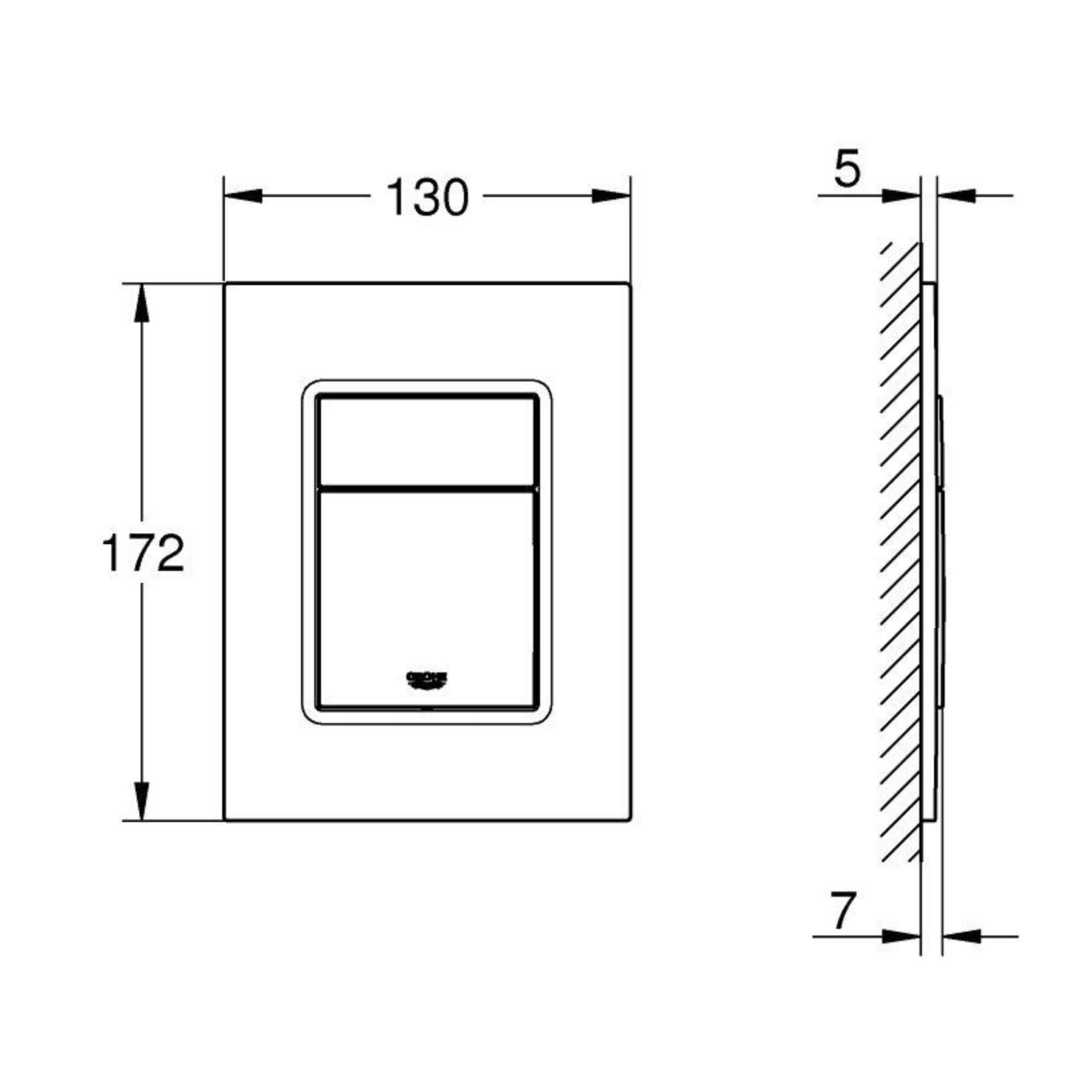 Панель смыва Grohe Skate Cosmopolitan S 37535000 (хром) фото-2