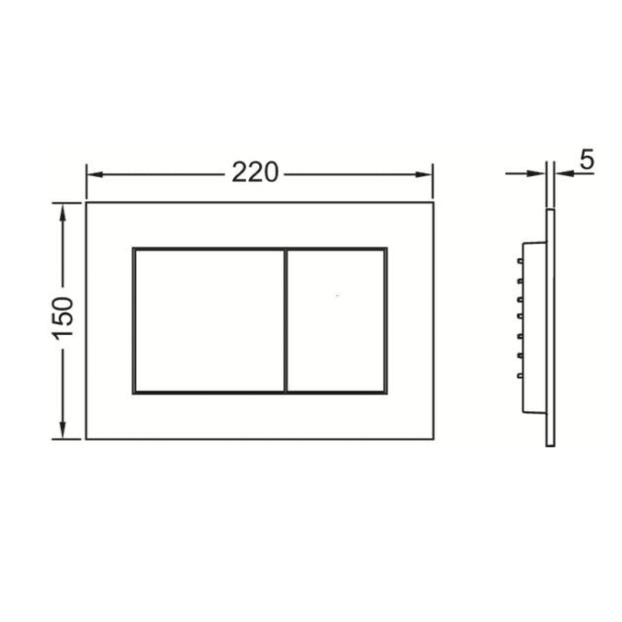 Панель смыва Tece Now 9240403 (черный глянцевый) фото-2