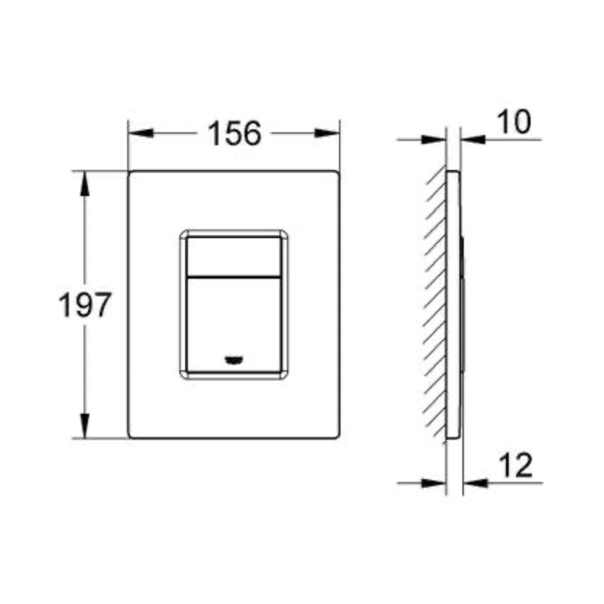 Панель смыва Grohe Skate Cosmopolitan 38732A00 (темный графит) фото-2