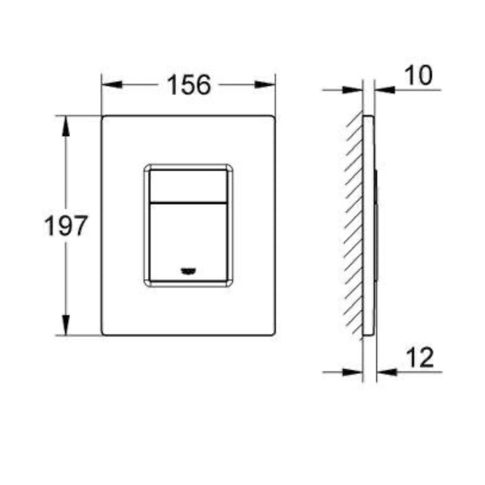 Панель смыва Grohe Skate Cosmopolitan 38732SH0 (альпин-белый) фото-2