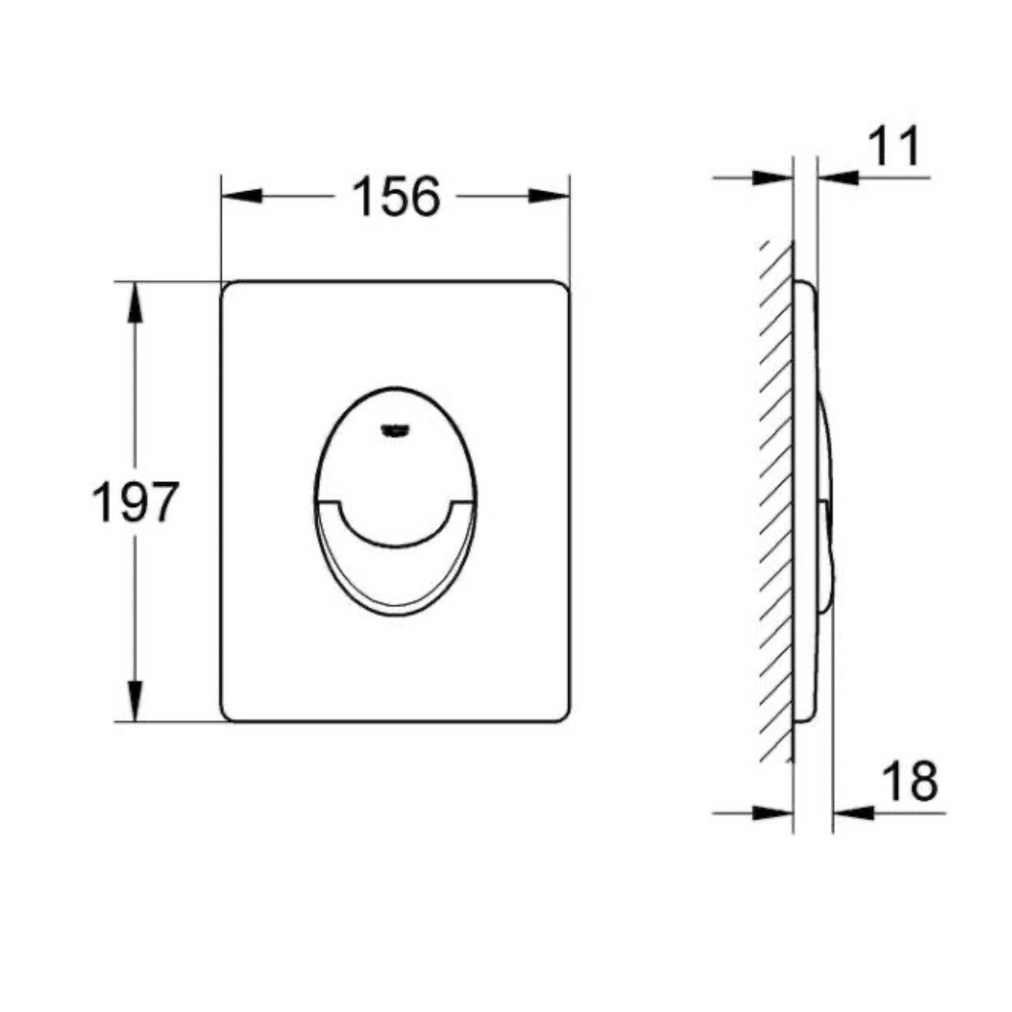 Панель смыва Grohe Skate Air 38505000 (хром) фото-2