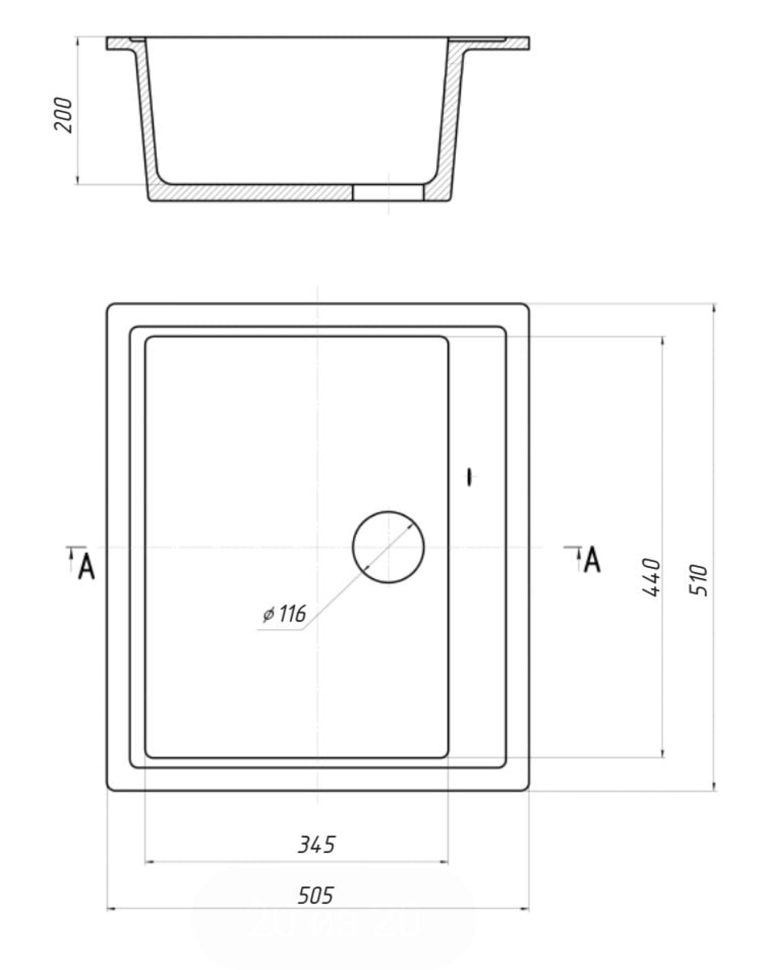 Кухонная мойка Gerhans A11 (оникс) фото-5
