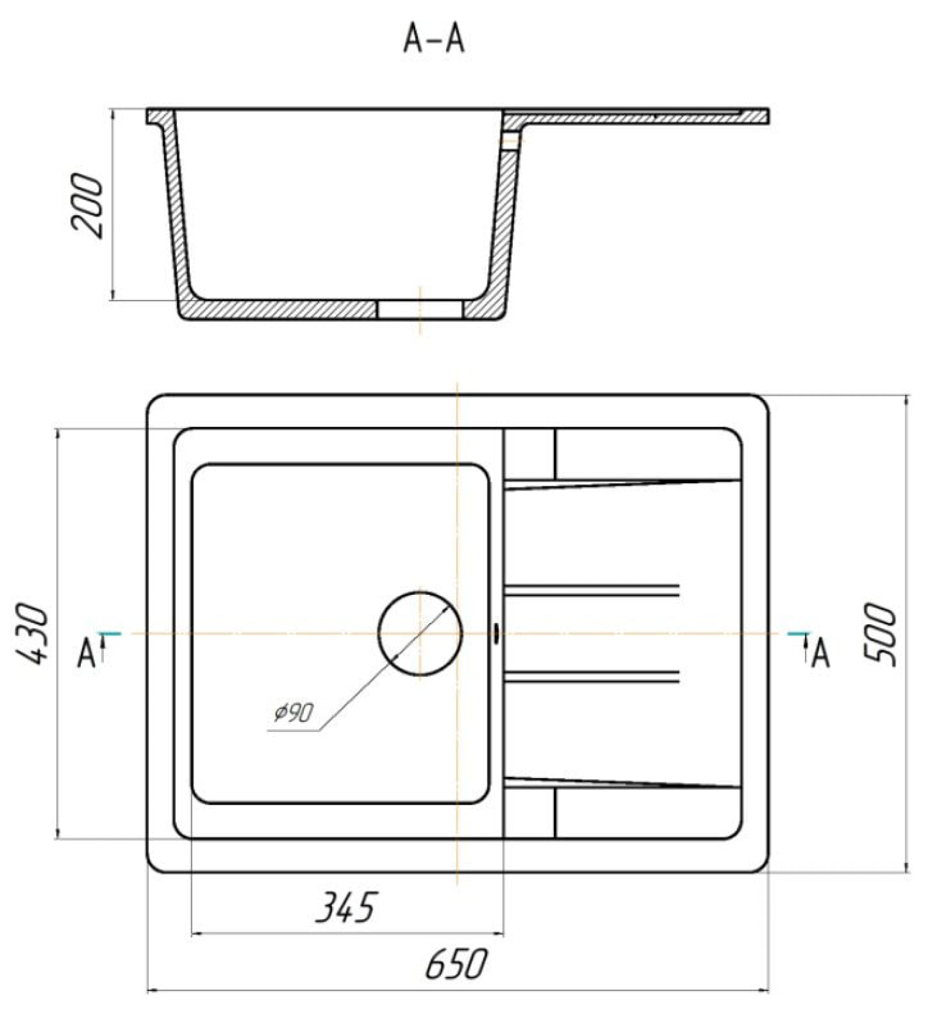 Кухонная мойка Gerhans B22 (белый) фото-5