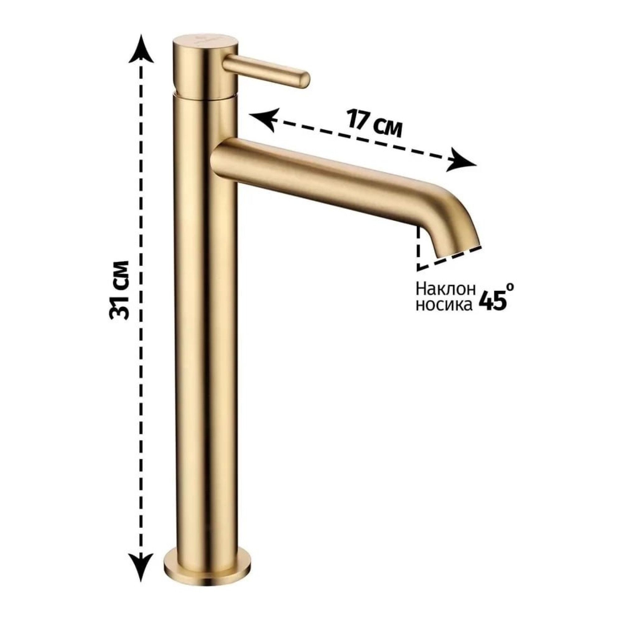 Смеситель Grocenberg GB3029 (золото матовый) фото-2