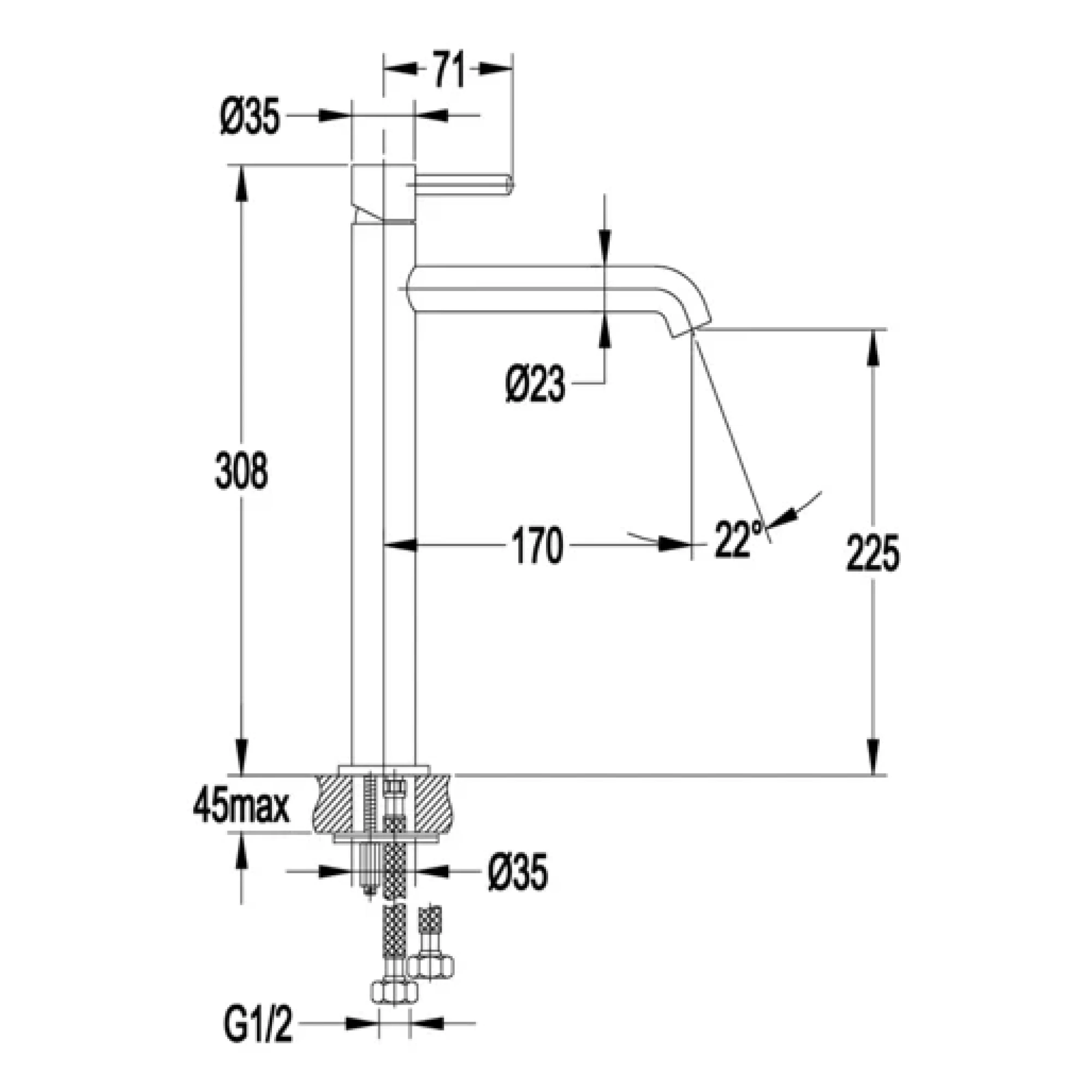 Смеситель Grocenberg GB3029 (никель) фото-8 Смеситель Grocenberg GB3029 (никель) фото-8