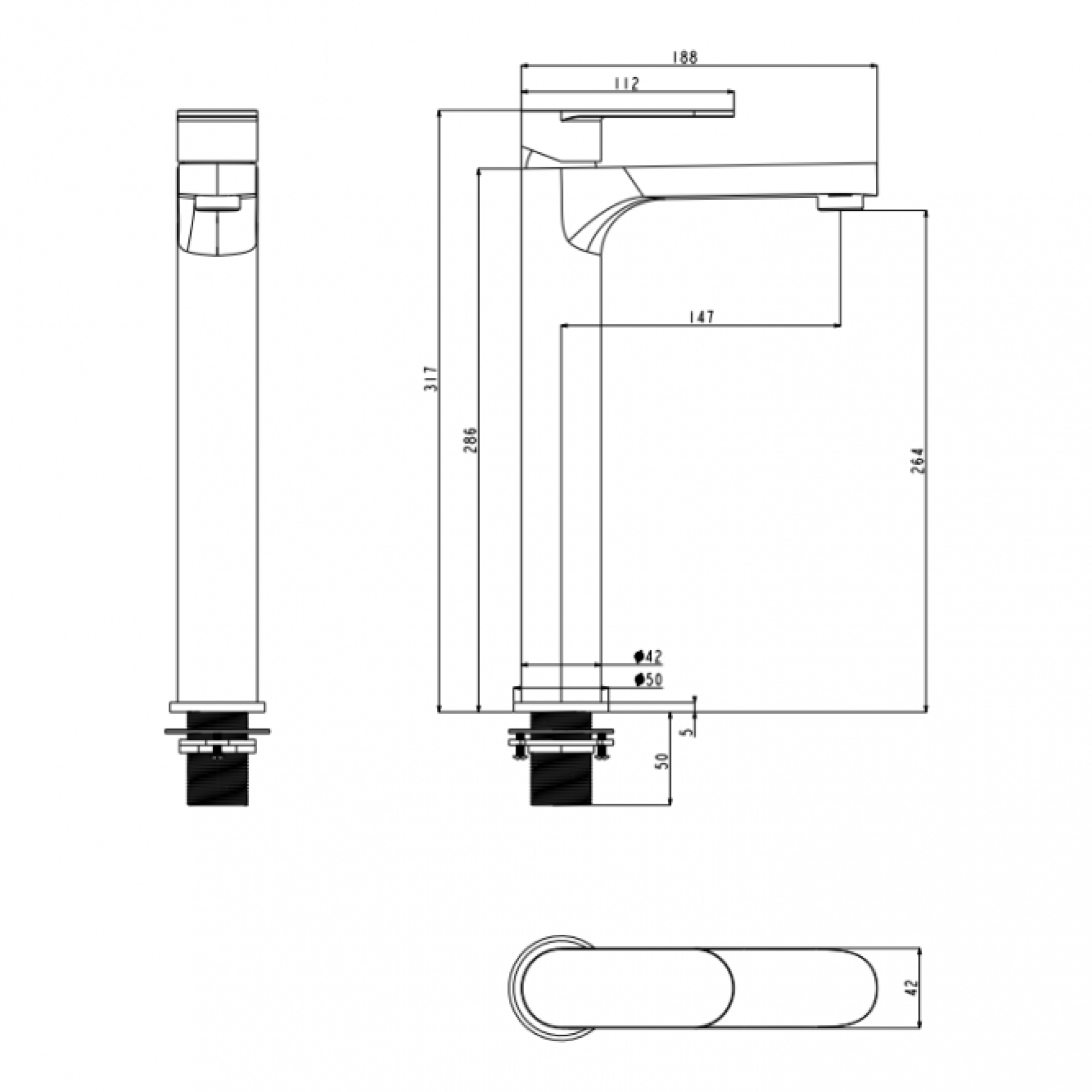 Смеситель Grocenberg GB3011 (никель) фото-2