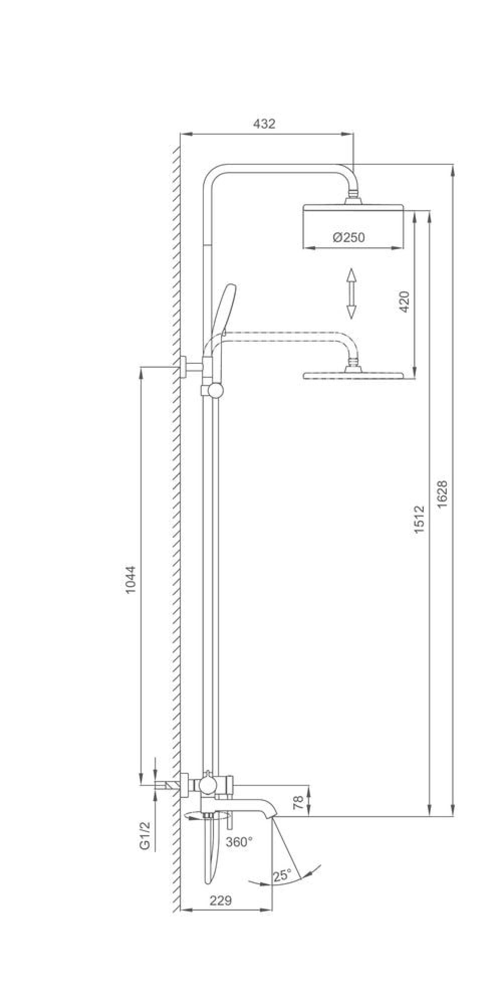 Душевая система  Gappo G2406-9 фото-4