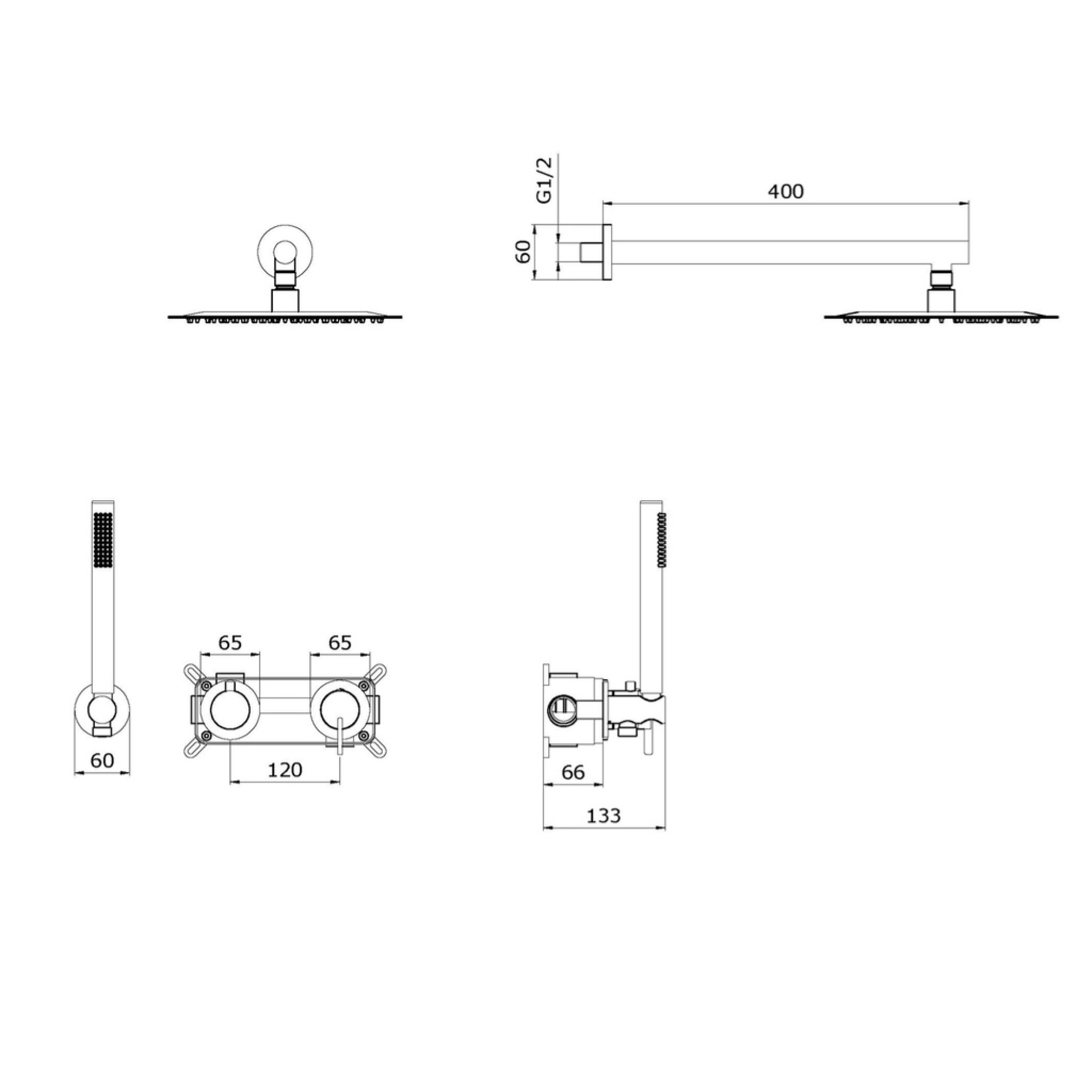 Душевая система  Ganzer GZ03164-S фото-3