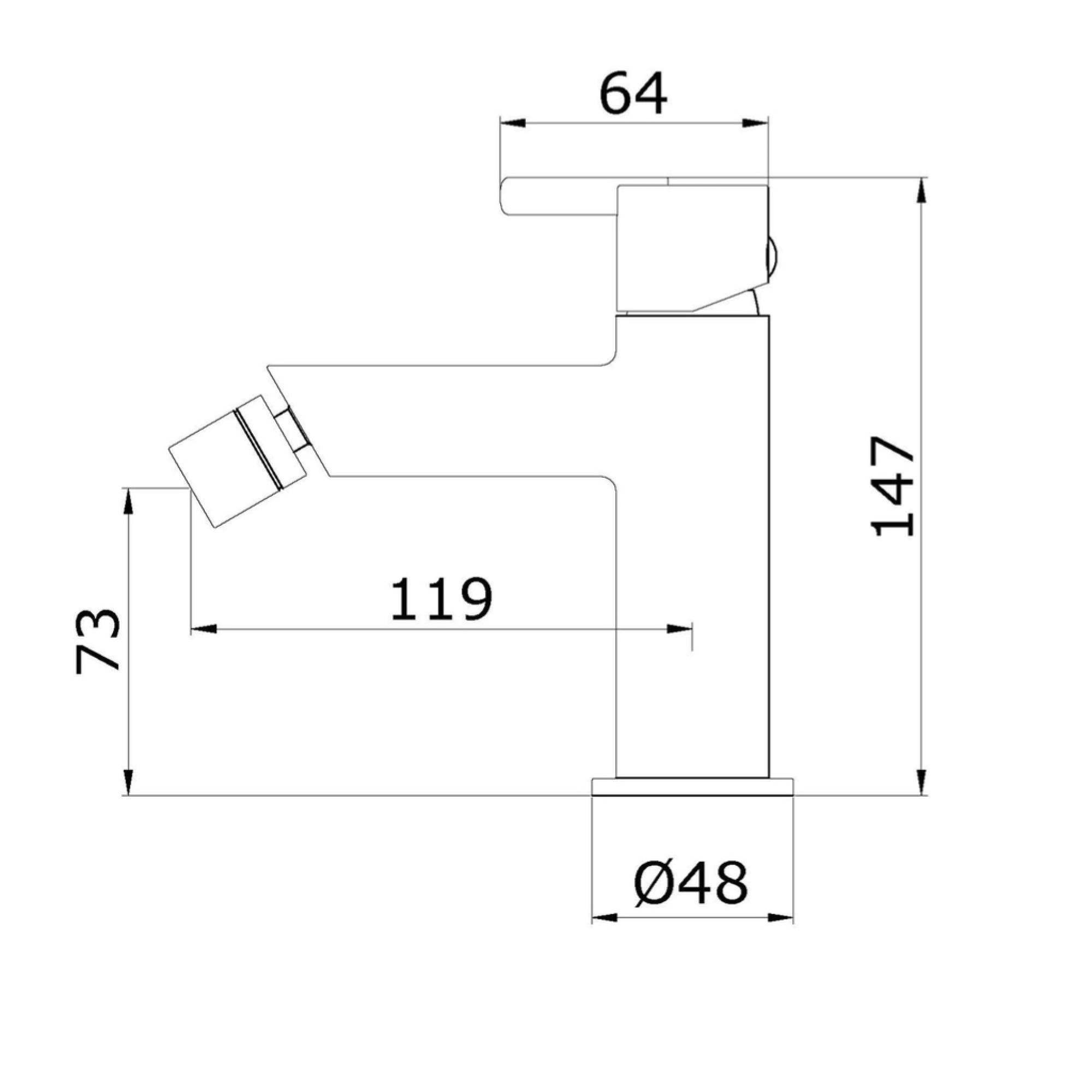 Смеситель для биде Ganzer GZ03151 фото-3