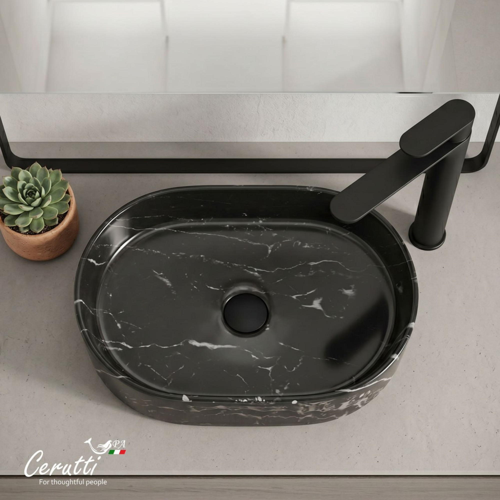 Умывальник Cerutti Spa CR0055B MMB2 фото-2