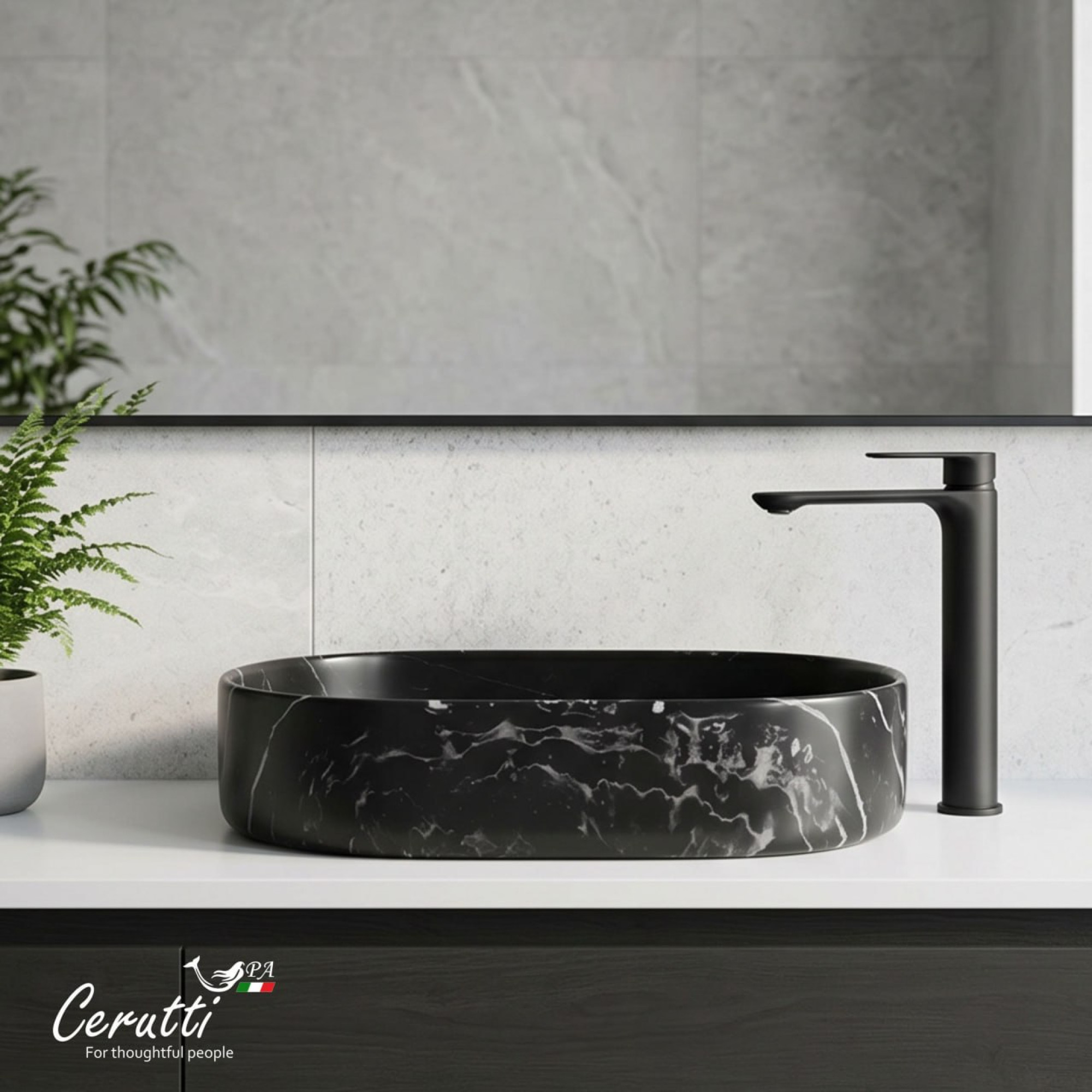Умывальник Cerutti Spa CR0055B MMB2 фото-4