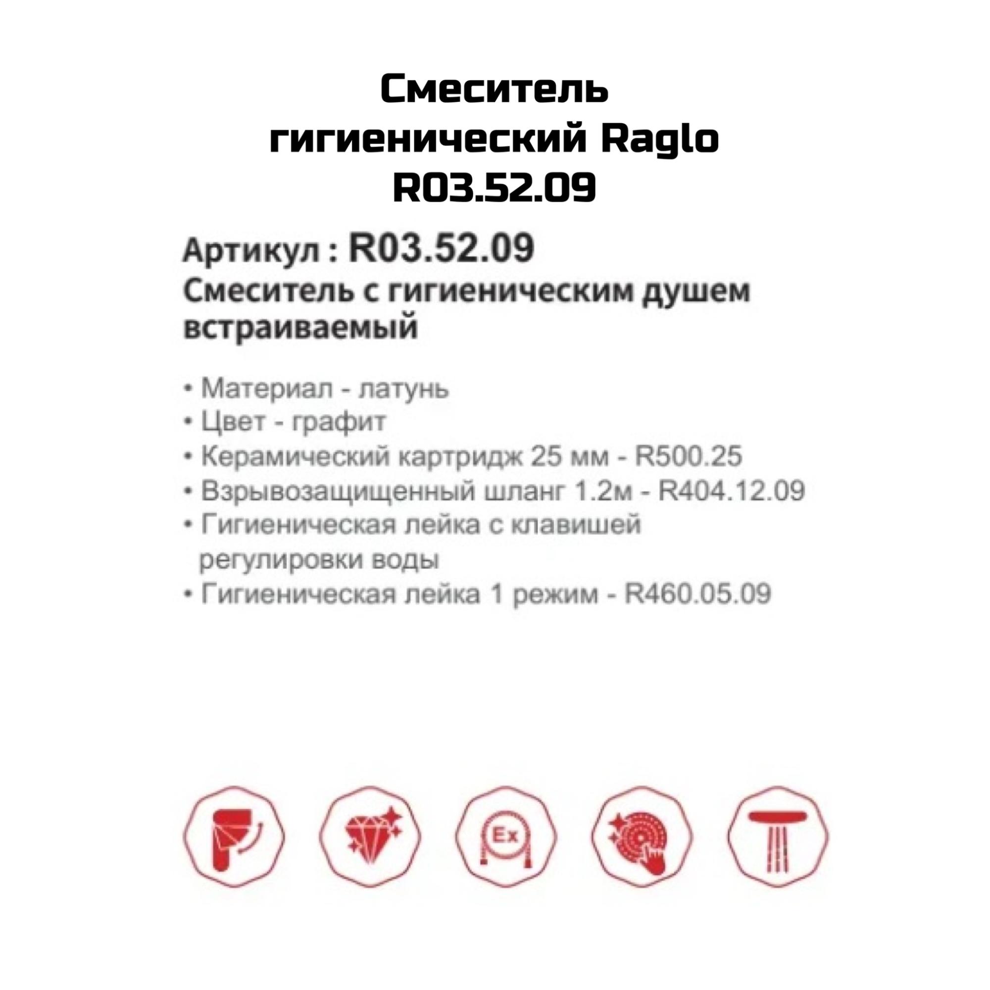 Гигиенический душ Raglo R03.52.09 - фото2