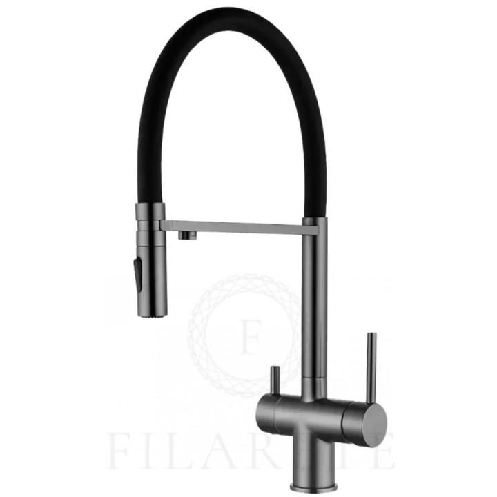 Смеситель Filarete Roun FL3020BG (оружейная сталь) Смеситель Filarete Roun FL3020BG (оружейная сталь)
