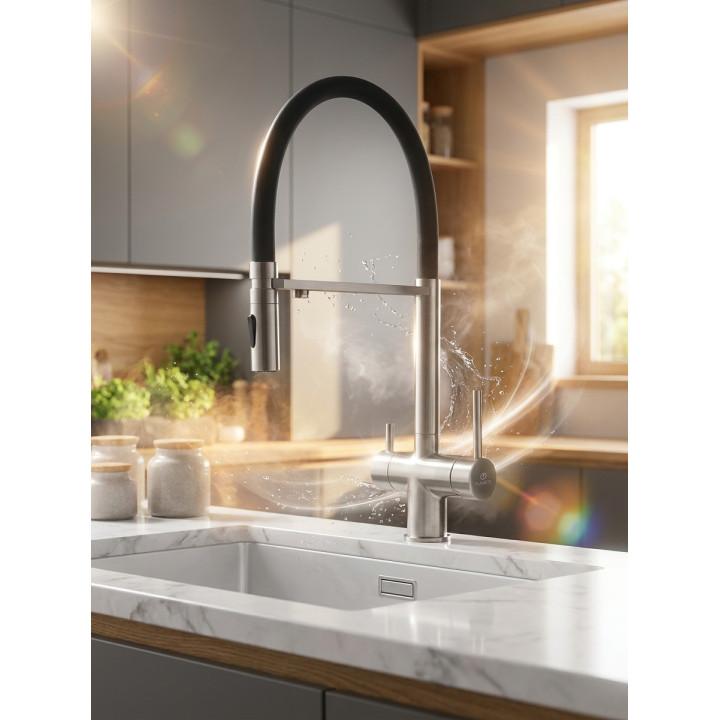 Смеситель Filarete Roun FL3020NK (никель) фото-2 Смеситель Filarete Roun FL3020NK (никель) фото-2
