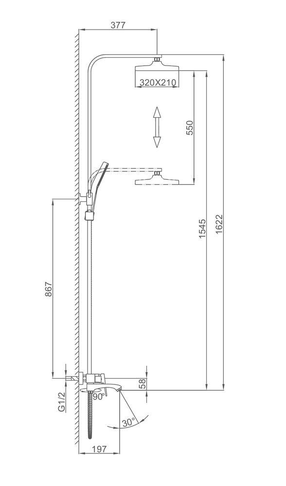 Душевая система  FRAP F2476-9 фото-3