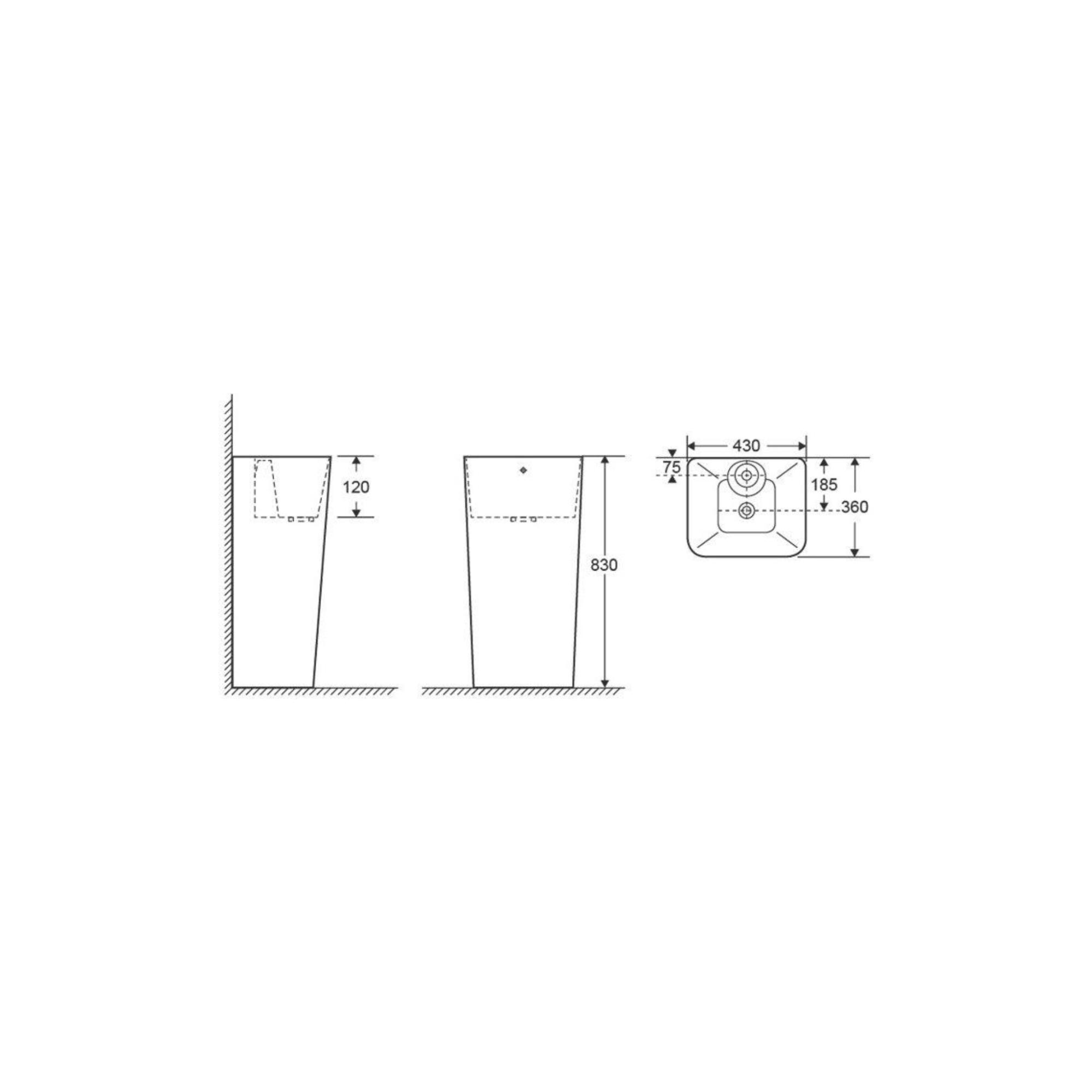 Умывальник Cerutti Spa Dorris CT7830 фото-3 Умывальник Cerutti Spa Dorris CT7830 фото-3