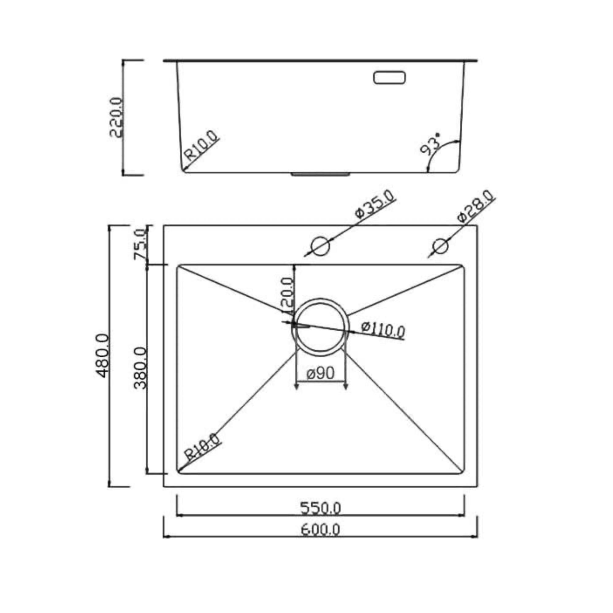 Кухонная мойка Roxen Simple 560220-60BR-GR бронза/текстурная PVD покрытие (с коландером и дозатором) фото-5