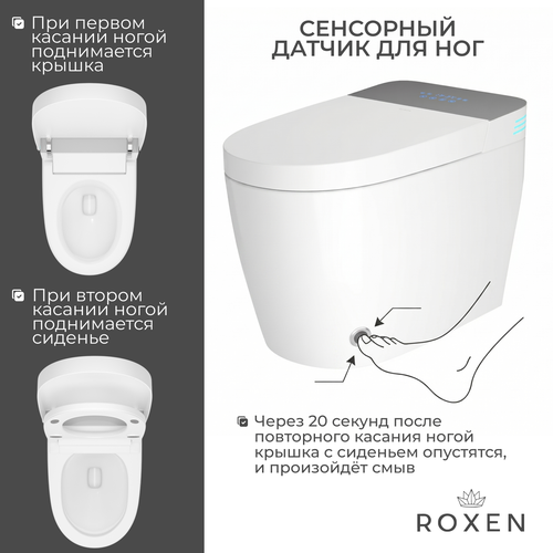 Унитаз приставной Roxen Smart Turbo 670300-02 фото-6