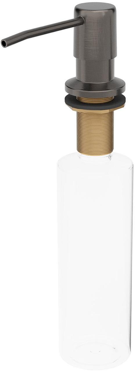 Кухонная мойка Roxen Uno 560210-54B-V графит/текстурная PVD покрытие (с ролл-матом и дозатором) фото-9