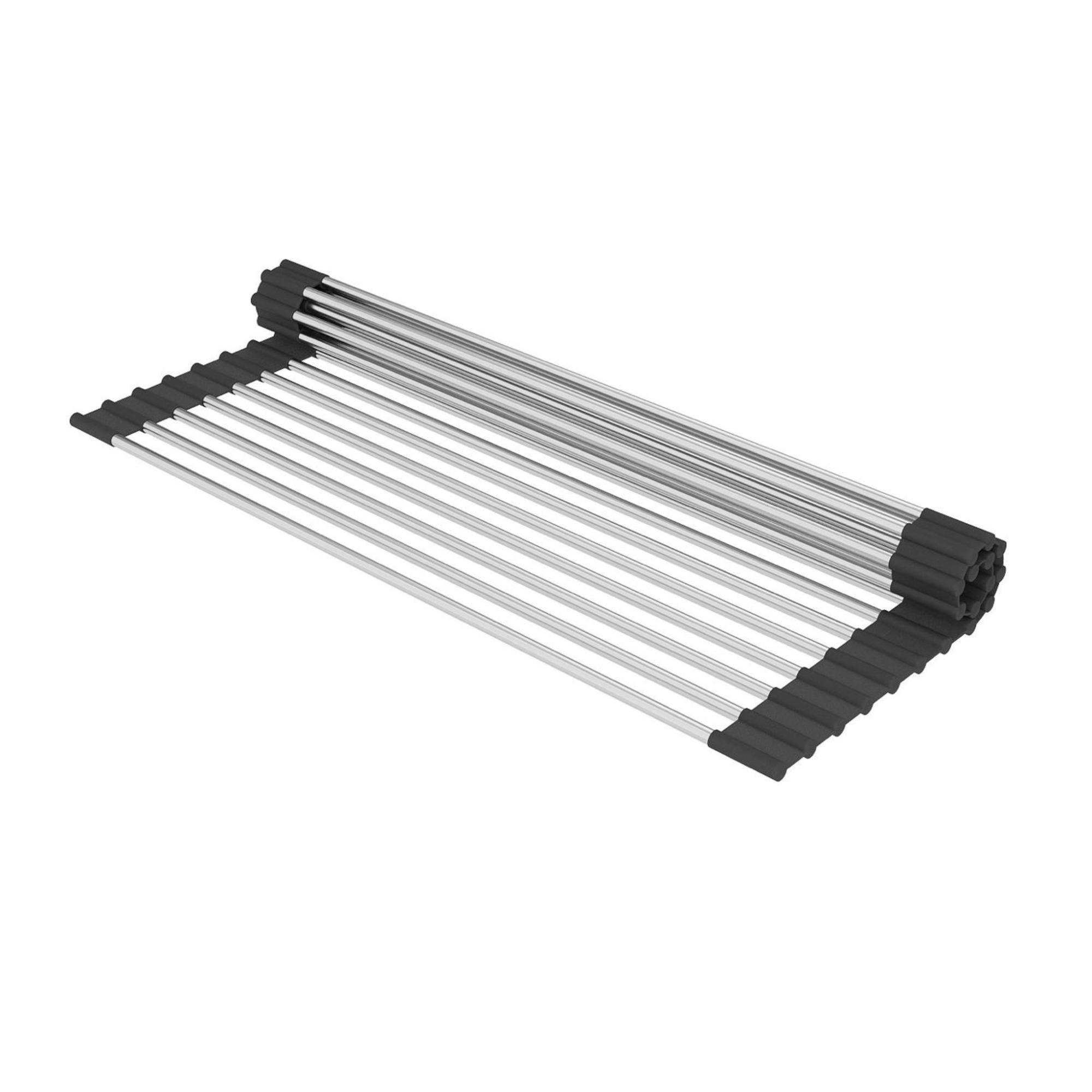 Кухонная мойка Roxen Uno 560210-54B-V графит/текстурная PVD покрытие (с ролл-матом и дозатором) фото-8