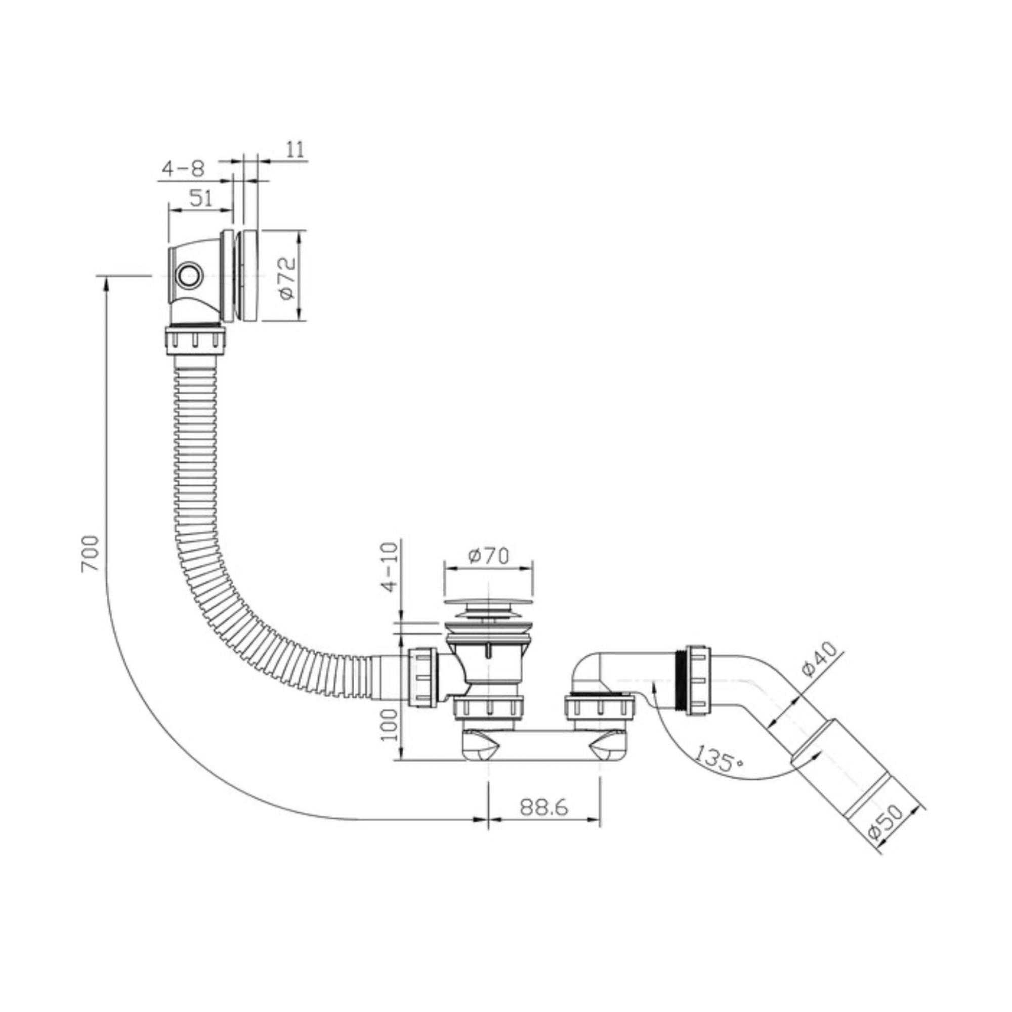 Сифон Roxen R70C-W фото-8
