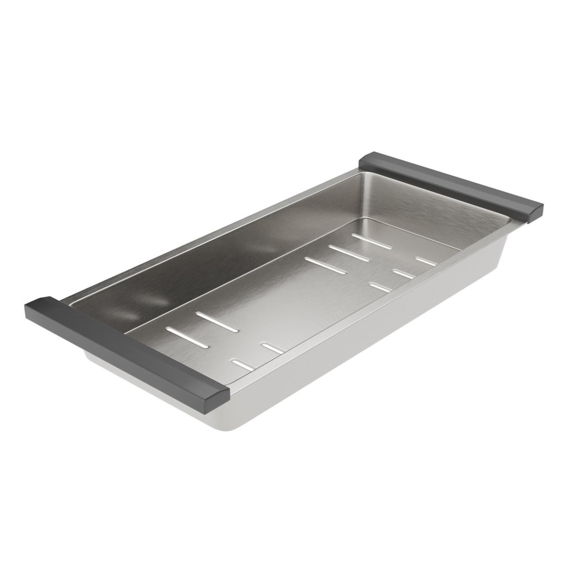 Кухонная мойка Roxen Simple 560220-60-GR сатин/текстурная (с коландером и дозатором) фото-3