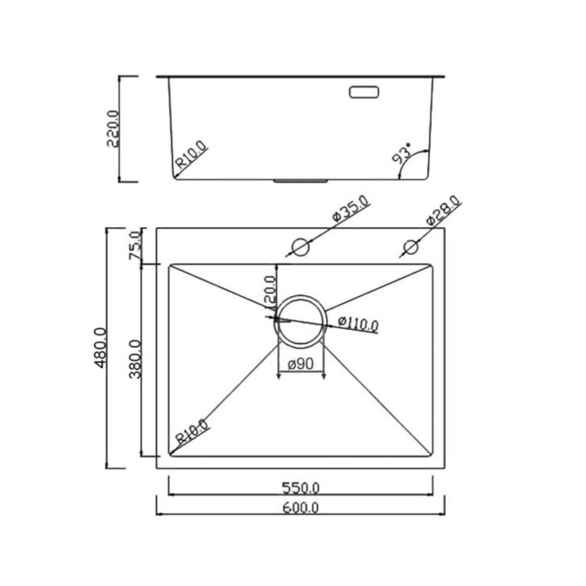 Кухонная мойка Roxen Simple 560220-60-GR сатин/текстурная (с коландером и дозатором) фото-6