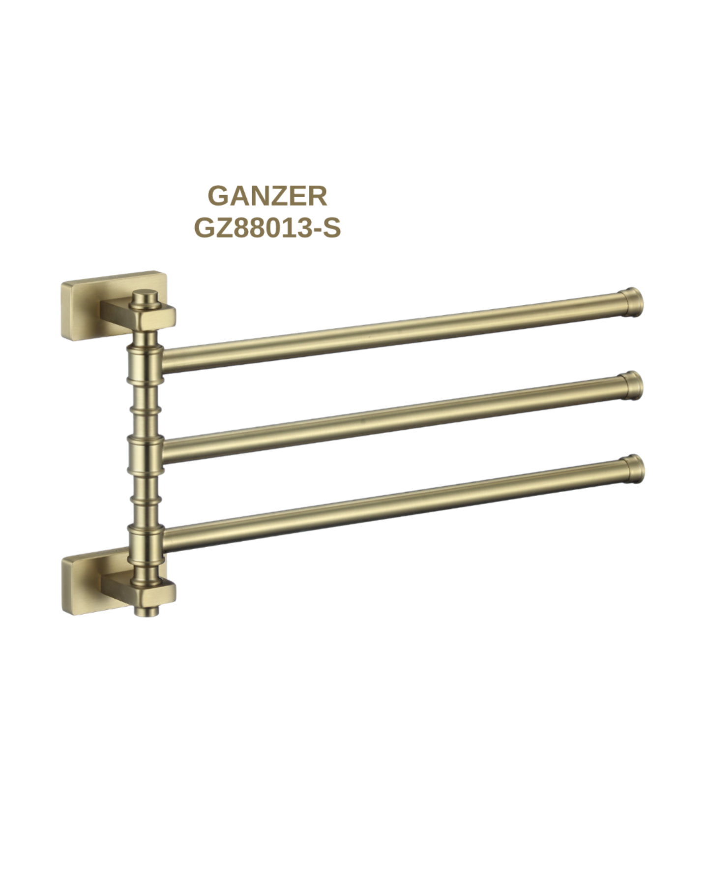 Комплект Ganzer #GZ03 Душевая система Ganzer 03162-S Смеситель Ganzer 03111-S полотенцедержатель 88013-S фото-4