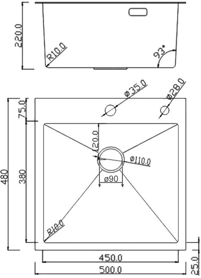 Кухонная мойка Roxen Simple 560220-50-GR сатин/текстурная (с коландером и дозатором) фото-9 Кухонная мойка Roxen Simple 560220-50-GR сатин/текстурная (с коландером и дозатором) фото-9