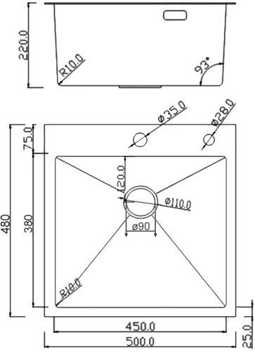 Кухонная мойка Roxen Simple 560220-50G-V золото/текстурная PVD покрытие (с коландером и дозатором) фото-10