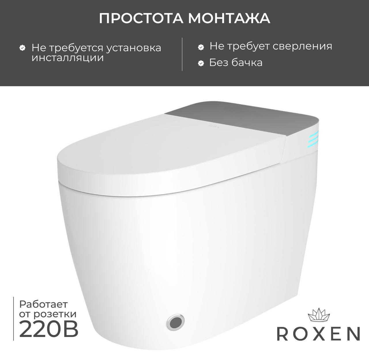 Унитаз приставной Roxen Smart Simple 670310-02 фото-4