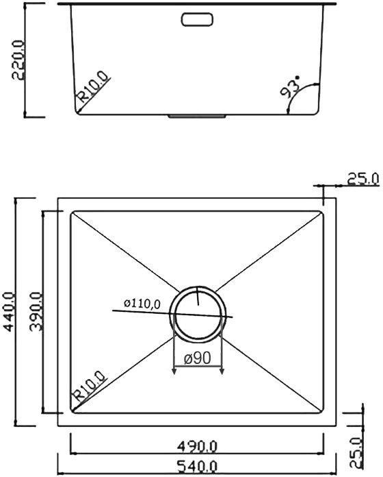 Кухонная мойка Roxen Uno 560210-54G-GR золото/текстурная PVD покрытие (с ролл-матом и дозатором) фото-9