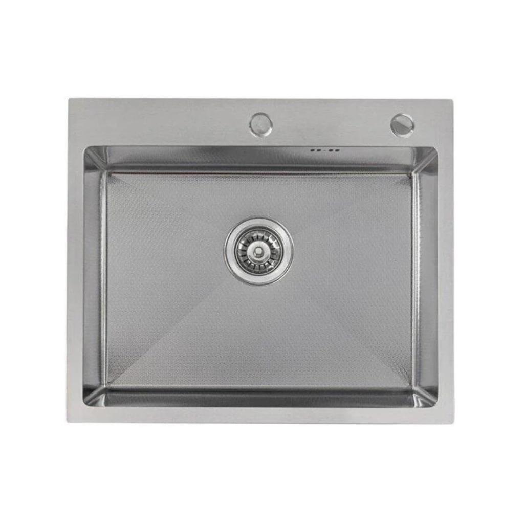 Кухонная мойка ALLBA 600x500 Satin Decor (коландер, дозатор) фото-3