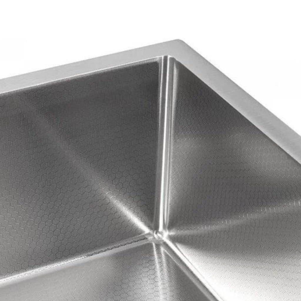 Кухонная мойка ALLBA 600x500 Satin Decor (коландер, дозатор) фото-6