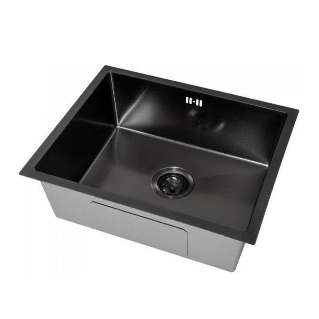 Кухонная мойка ALLBA 550x450 Black PVD Decor (коландер) фото-2
