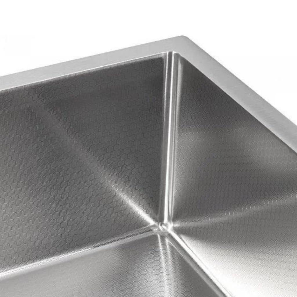 Кухонная мойка ALLBA 500x500 Satin Decor (коландер, дозатор) фото-5