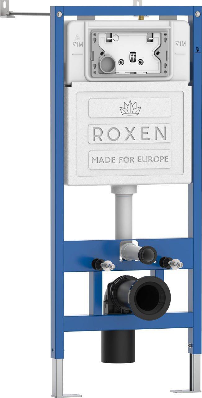 Унитаз подвесной Roxen Royal Matt в комплекте с инсталляцией StounFix Dual Fresh 6 в 1 968245 (кнопка: хром глянцевый) фото-8