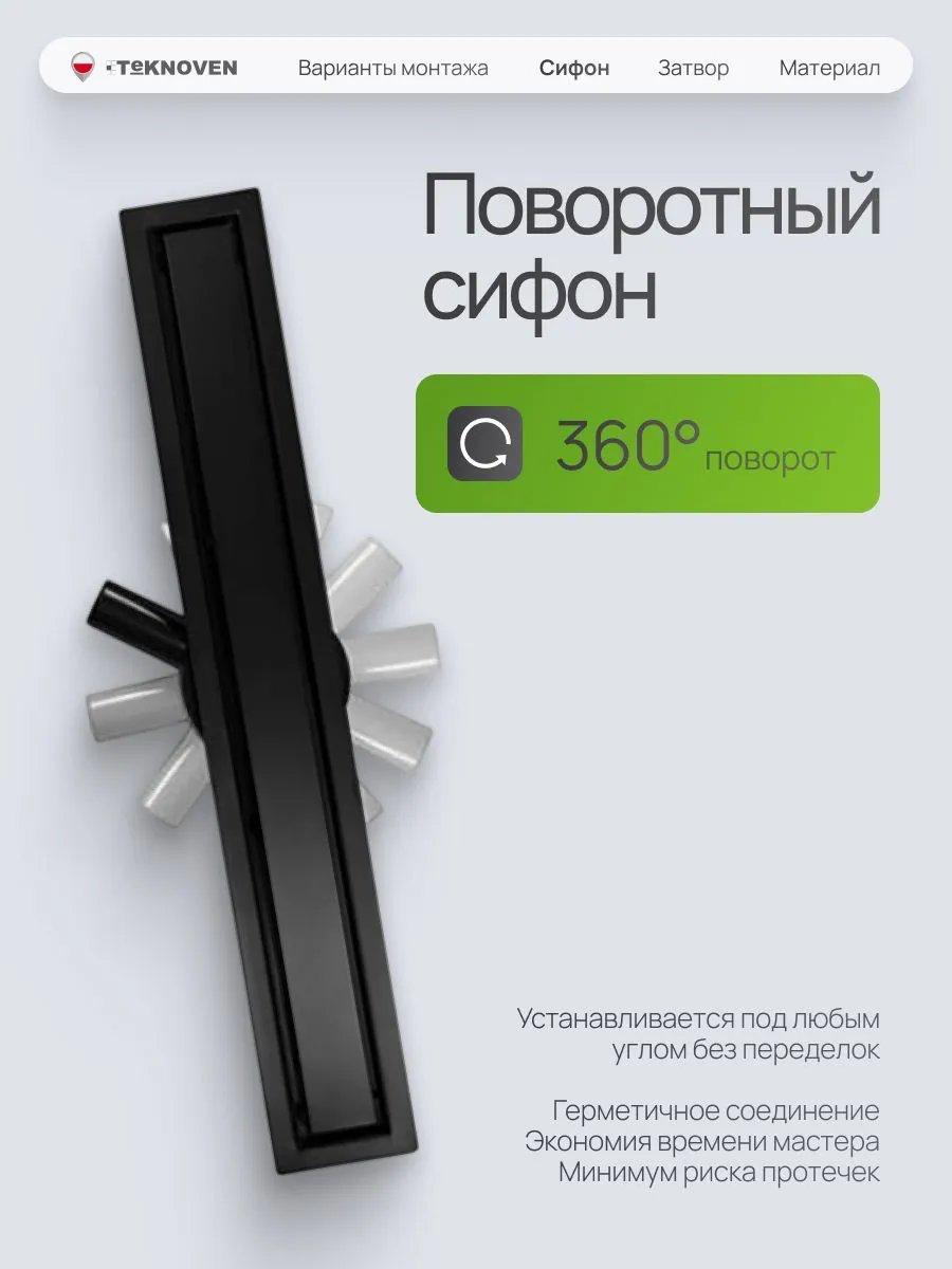 Трап/канал Teknoven TN7D90CZ 900x70 (черный) фото-8 Трап/канал Teknoven TN7D90CZ 900x70 (черный) фото-8