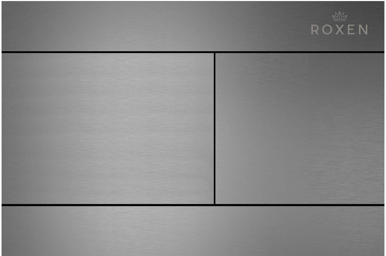 Унитаз подвесной Roxen Simple Compact в комплекте с инсталляцией StounFix Dual Fresh 6 в 1 868597 (кнопка: оружейная сталь матовая) фото-5