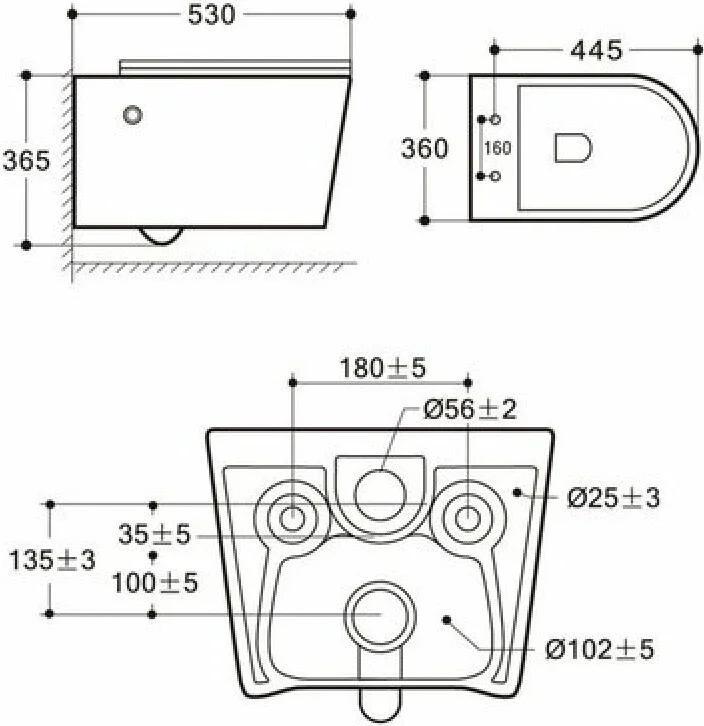 Унитаз подвесной Amore di Mare Temo Bidet P322X + QuickFit 50114 + кнопка 303BN фото-7 Унитаз подвесной Amore di Mare Temo Bidet P322X + QuickFit 50114 + кнопка 303BN фото-7