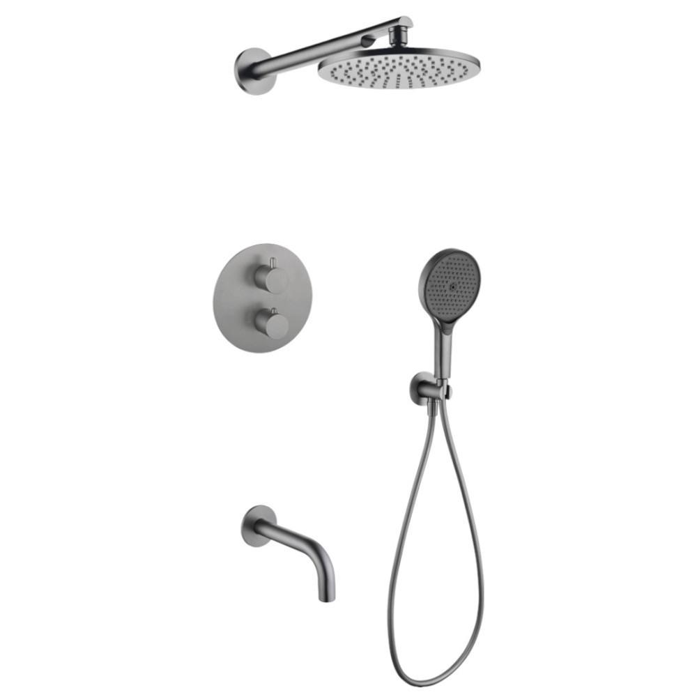 Душевая система Filarete Roun FL1050 (графит) Душевая система Filarete Roun FL1050 (графит)