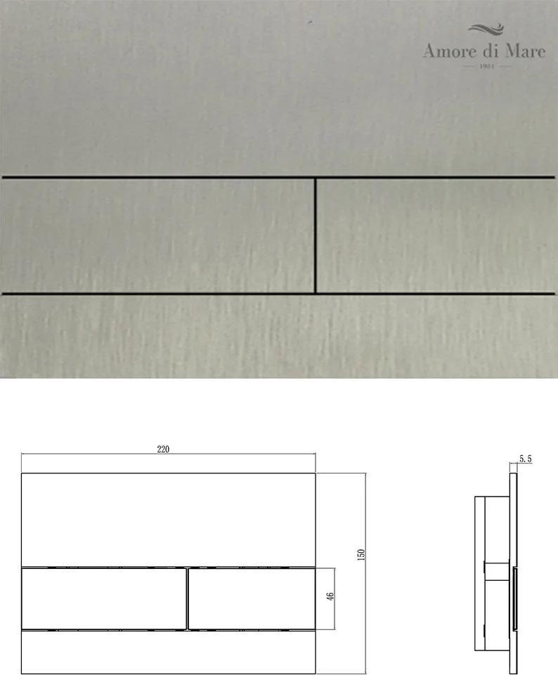 Инсталляция для унитаза Amore di Mare QuickFit 50114 с кнопкой 404BN фото-6