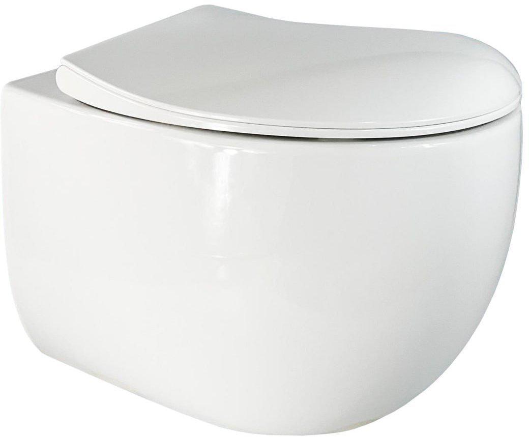 Унитаз подвесной Roxen EGG в комплекте с инсталляцией StounFix Dual Fresh 6 в 1 868477 (кнопка: золото глянцевая) фото-2