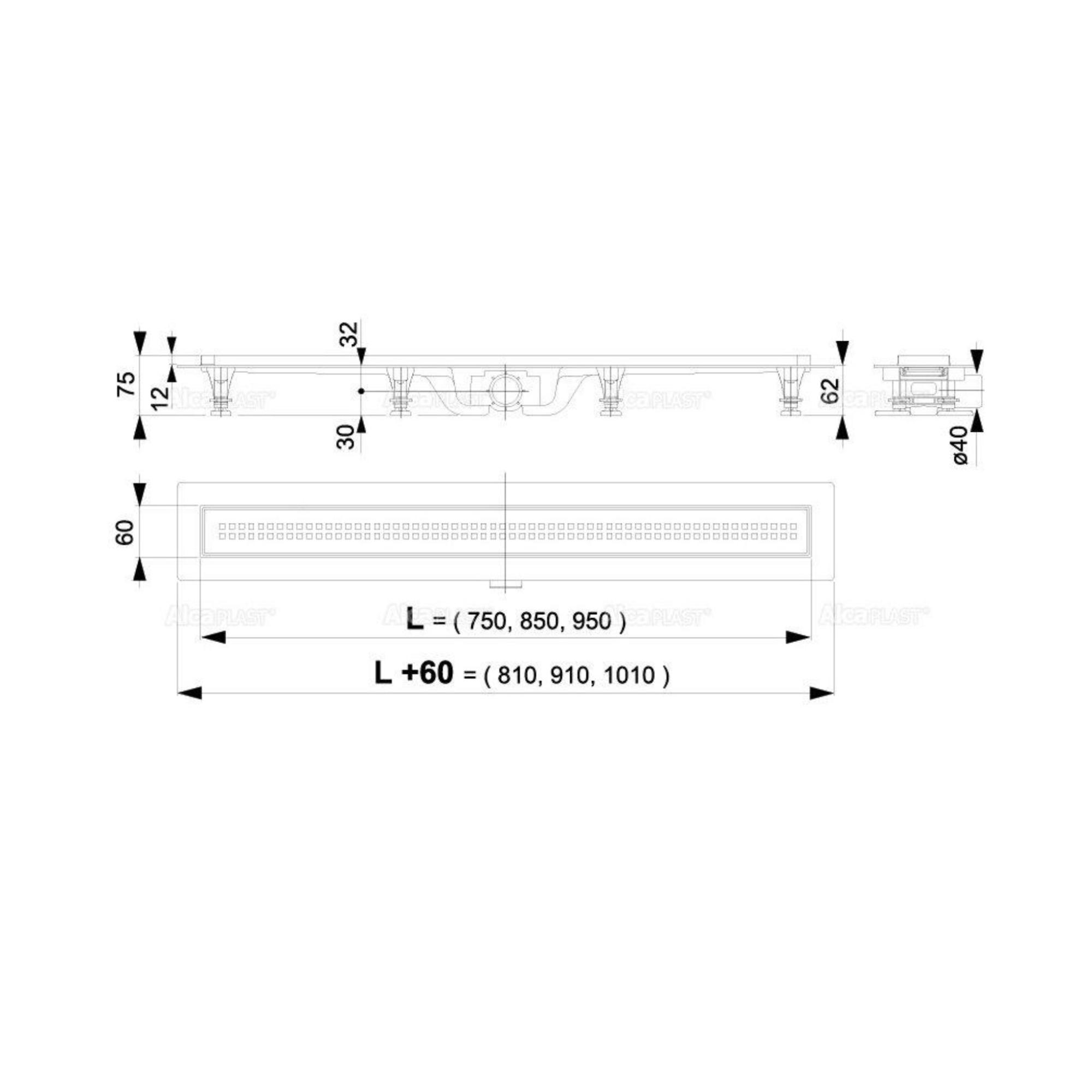 Душевой трап Alcaplast APZ9-950M фото-2