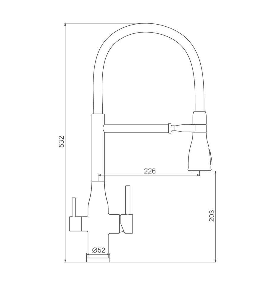 Смеситель Gappo G4399-75 фото-5