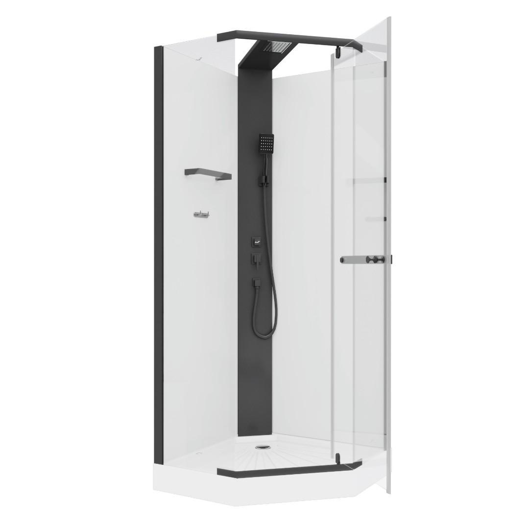 Душевая кабина Cerutti Spa CHIKA901B (черный) фото-3 Душевая кабина Cerutti Spa CHIKA901B (черный) фото-3
